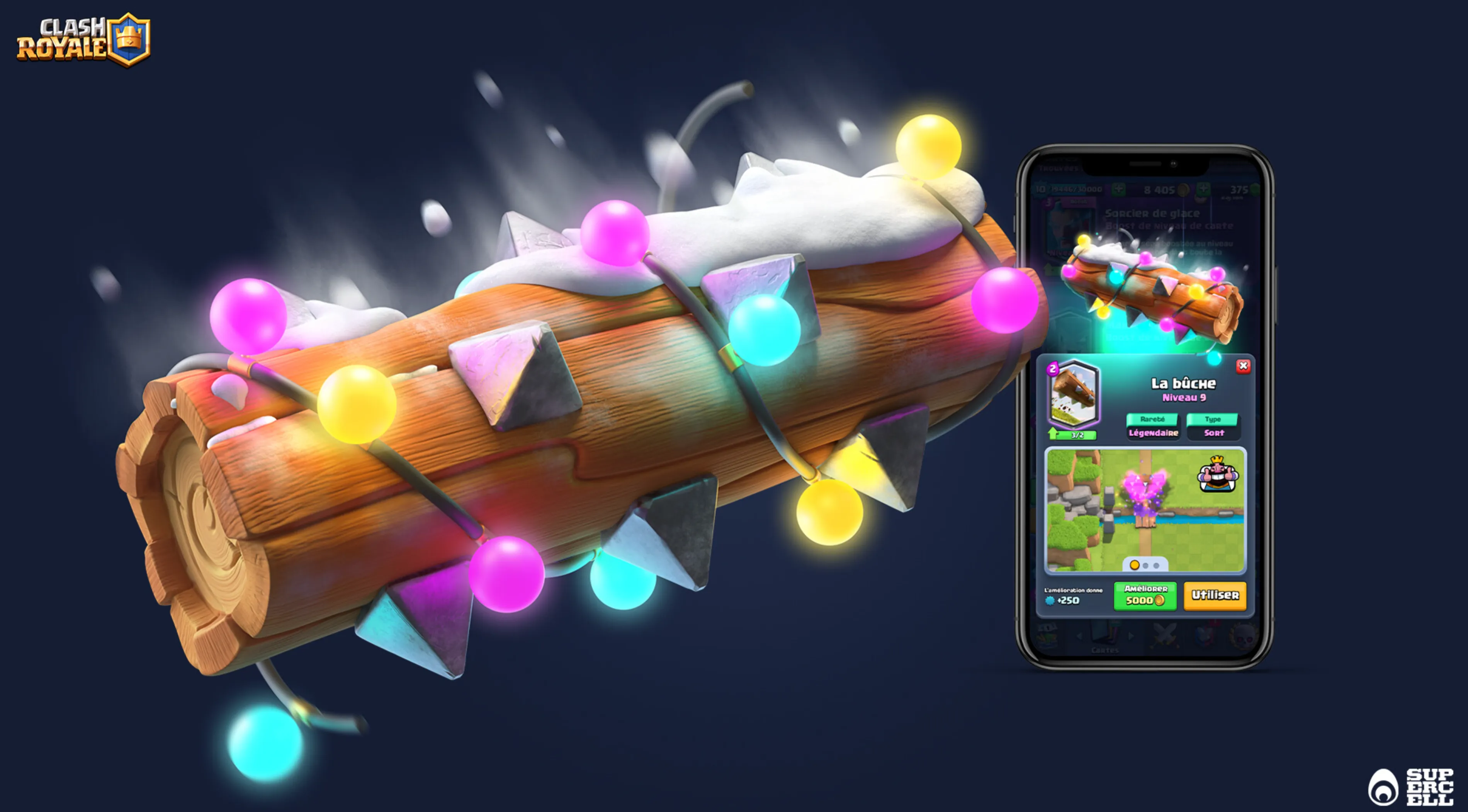 The Log clash royale card